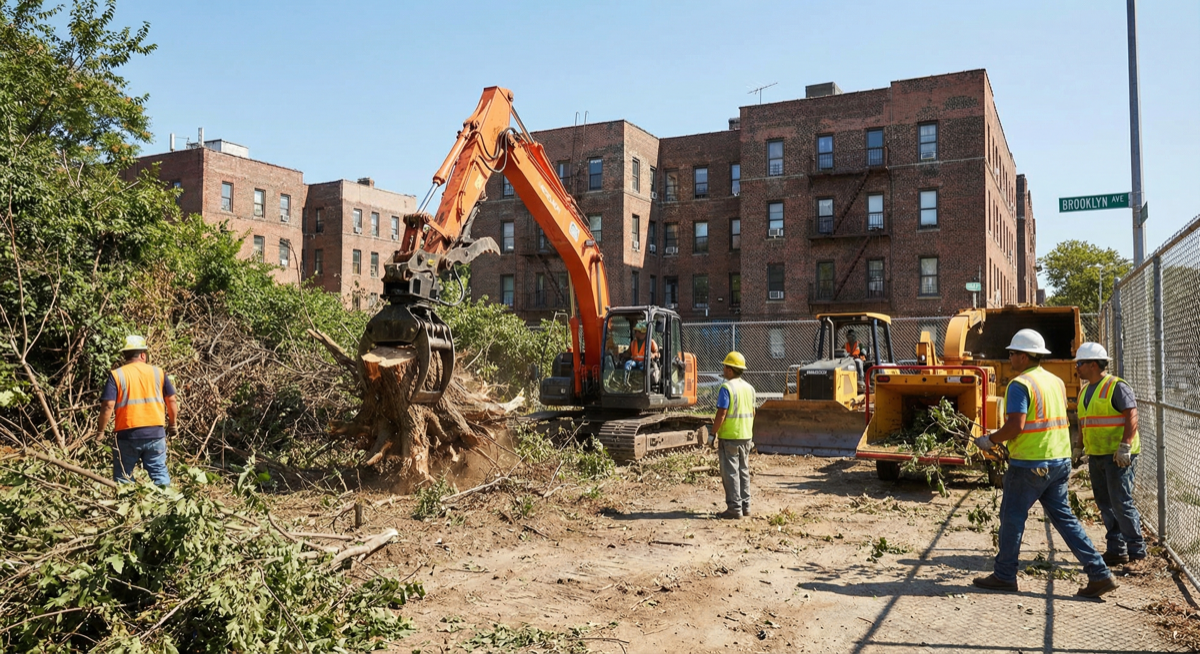 Professional land clearing service in Brooklyn NY