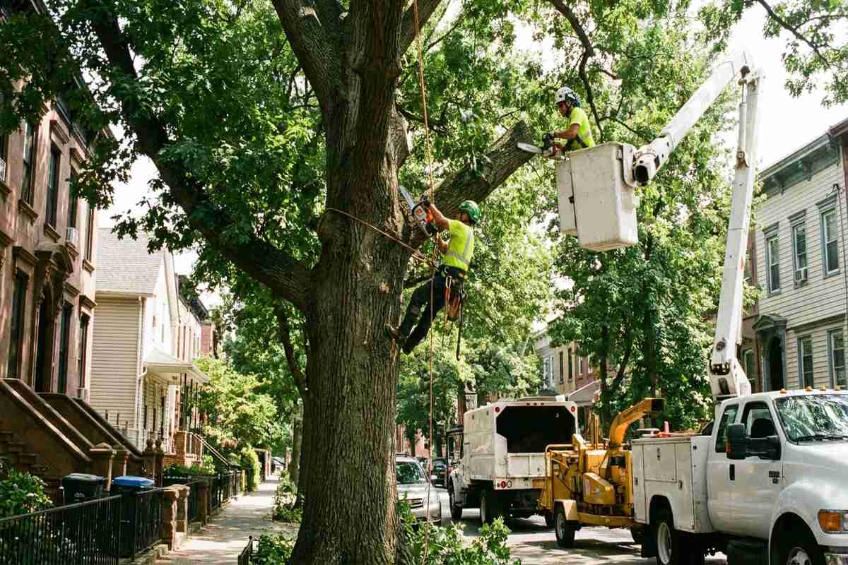Professional tree trimming crew in Brooklyn NY